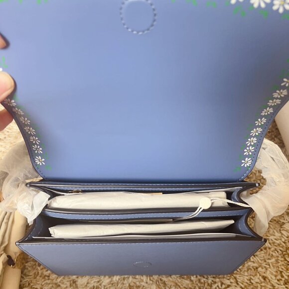 Tory Birch ROBINSON FLORAL INTERIOR CONVERTIBLE SHOULDER BAG - Picture 9 of 10